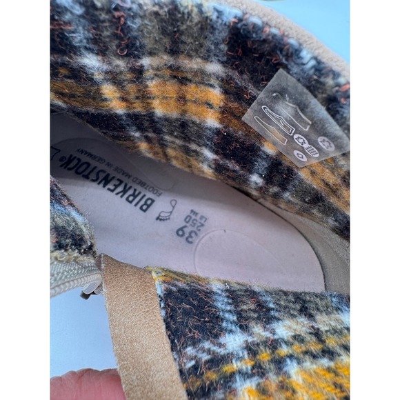 Birkenstock Melrose Suede Ankle Boots Water Resistant Zip Up Women's Tan - Picture 9 of 9